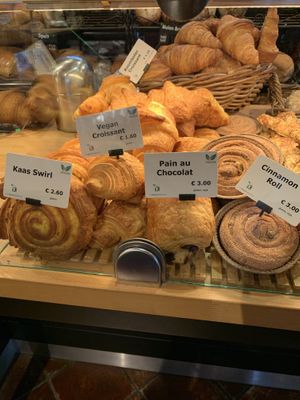 The croissant chocolate is great  at Het Zaanse Bakkertje / Dutch Vegan Bakery in Zaandijk