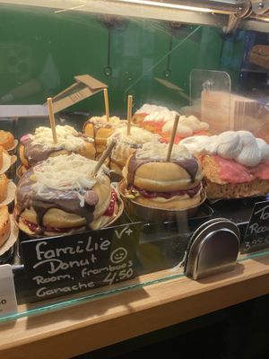 Vegan donut tower (special, not always available)  at Het Zaanse Bakkertje / Dutch Vegan Bakery in Zaandijk