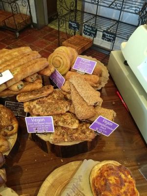 vegan savoury options at Het Zaanse Bakkertje / Dutch Vegan Bakery in Zaandijk