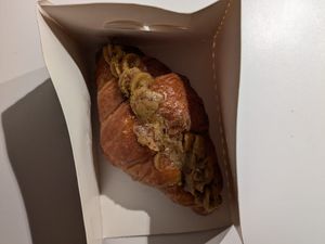 Pistachio croissant   at Het Zaanse Bakkertje / Dutch Vegan Bakery in Zaandijk