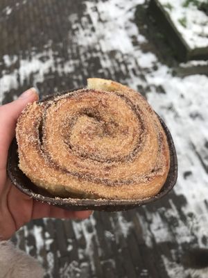 Vegan cinnamon roll!   at Het Zaanse Bakkertje / Dutch Vegan Bakery in Zaandijk