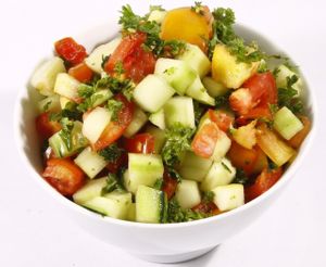 Mediterranean Salad at Hummus Elijah in Makati