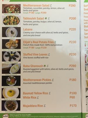   at Hummus Elijah in Makati