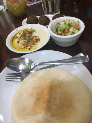 Vegan platter  at Hummus Elijah in Makati