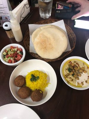 Elijah Combo platter at Hummus Elijah in Makati