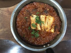 Vegan shakshuka at Hummus Elijah in Makati