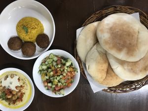 Elijah’s combo at Hummus Elijah in Makati