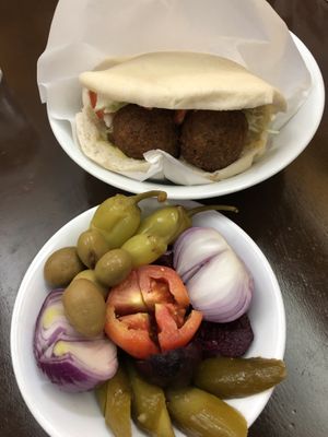 pickle plate for 150p, goood at Hummus Elijah in Makati