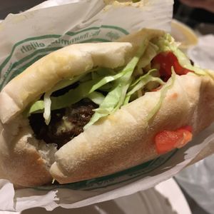 Falafel sandwich  at Hummus Elijah in Makati