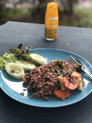 Fried rice at Pink House Garden in Chiang Mai