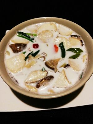 coconut mushroom at Pink House Garden in Chiang Mai