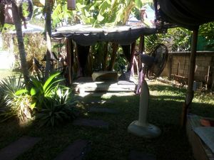 Outdoor garden at Pink House Garden in Chiang Mai