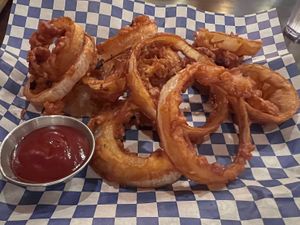 Onion rings  at Green Leaves in Los Angeles