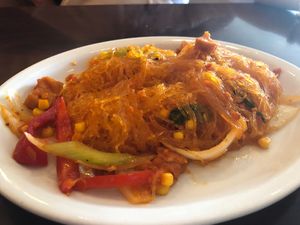 Cajun Noodle at Green Leaves in Los Angeles