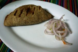 Empanada. at Sinfonia Vegana in Lima