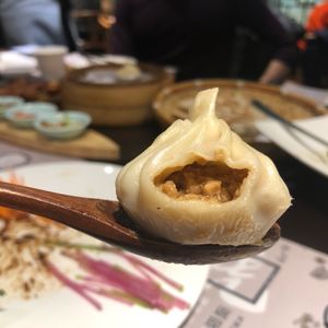 Vegan xiaolongbao.  at SUHU 素虎 - Fulllink Plaza in Beijing