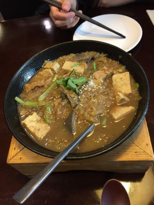 Soup with cabbage and tofu  at SUHU 素虎 - Fulllink Plaza in Beijing