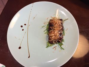 Delicious kind of vegetarian beef at SUHU 素虎 - Fulllink Plaza in Beijing