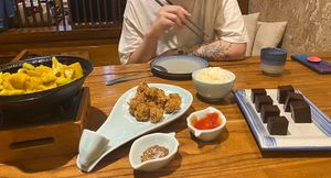 The little balls were the thing we ordered  at Ye Bo Zhai in Beijing