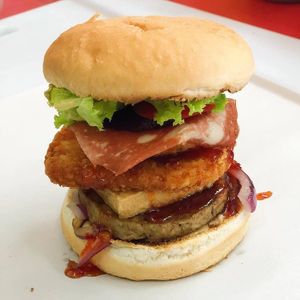 small burger at The Burgerie in Auckland