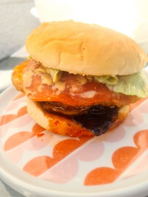 Vegan Tower Burger at The Burgerie in Auckland