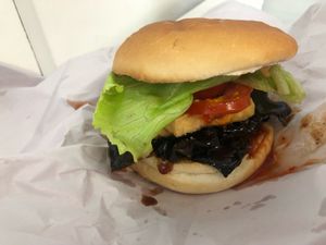 Tofu Burger at The Burgerie in Auckland