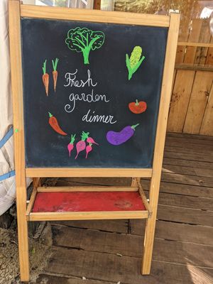 Food menu at Vegan Surf Camp in Moliets