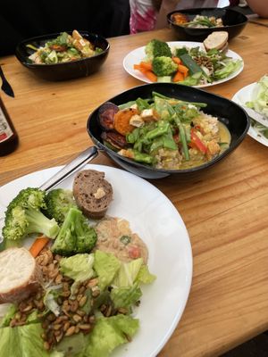 Curry night  at Vegan Surf Camp in Moliets