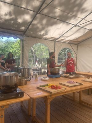 Vegan cooking class  at Vegan Surf Camp in Moliets