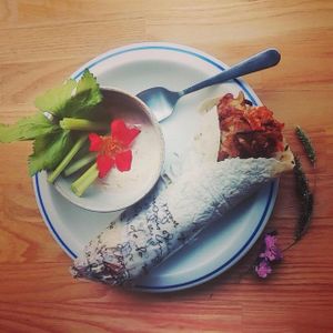 Phyto Lab wrap plate at Phyto Lab in Seoul