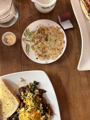 Potato pancake  at The Purple Rooster Cafe in Attleboro