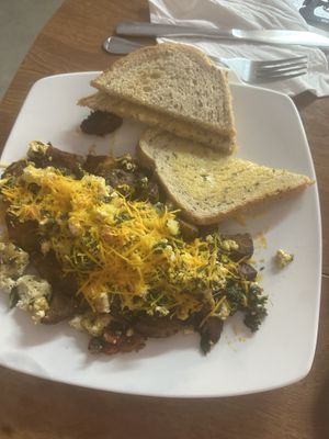 Vegan Caribbean breakfast   at The Purple Rooster Cafe in Attleboro