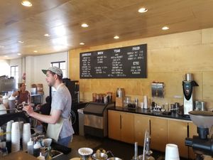 menu at Elemental Coffee in Oklahoma City