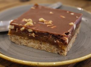 Raw indulgence- salted cashew snickers. at Bhuti in Richmond Upon Thames
