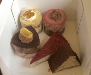 My first three! at Vis a Vis Vincek Cake and Ice Cream in Zagreb