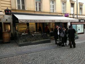 Outside Vis a Vis at Vis a Vis Vincek Cake and Ice Cream in Zagreb