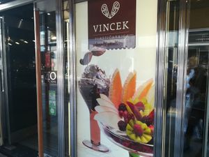 Vincek location entrance at Vis a Vis Vincek Cake and Ice Cream in Zagreb
