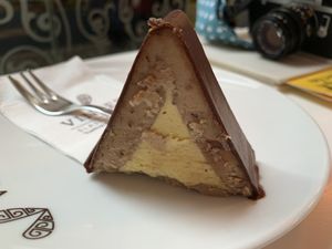 Hazelnut triangle  at Vis a Vis Vincek Cake and Ice Cream in Zagreb