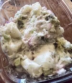 The potato salad was too pickley but it was still okay  at Cafe 67 in Newark