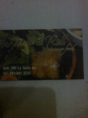 address at Noodle & Roll in Hanoi