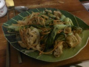 pho xao chay at Noodle & Roll in Hanoi