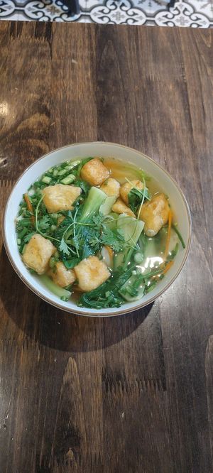 Vegan Pho at Noodle & Roll in Hanoi