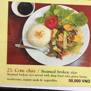 stir fry and rice at Noodle & Roll in Hanoi