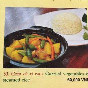 curry rice at Noodle & Roll in Hanoi