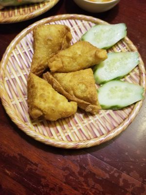 Really good samosa at Noodle & Roll in Hanoi