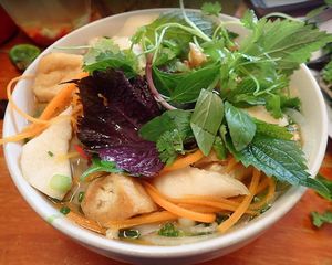 This is Pho vegeterian of Noodle & Roll. Great at Noodle & Roll in Hanoi