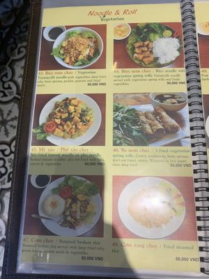 Menu 1 at Noodle & Roll in Hanoi