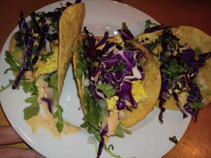 Chipotle ranch taco with tofuu  at Taproot Lounge & Cafe in Salem