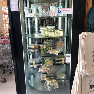 Vegan grab and go  at John Edwards Whole Foods & Wine Cellar Art Gallery in Ellsworth