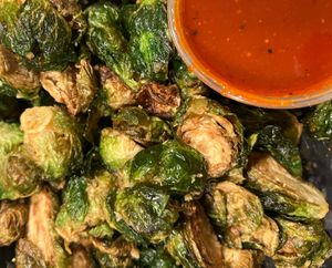 crispy brussel sprouts made vegan at Yard House in Indianapolis